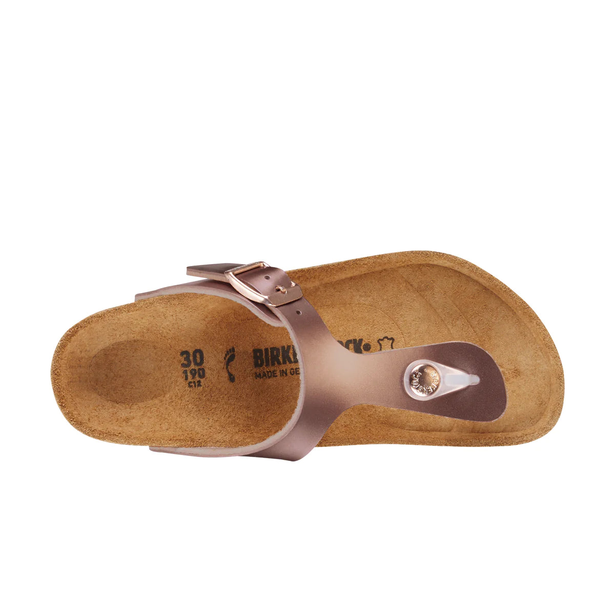 Birkenstock Gizeh Birko Flor Electric Metallic Copper Narrow